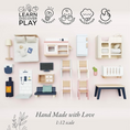 Φορτώστε την εικόνα στον προβολέα γκαλερί, Παιδικό ξύλινο σετ Δωμάτιο με έπιπλα