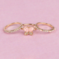 Φορτώστε την εικόνα στον προβολέα γκαλερί, Παιδικό σετ 3 δαχτυλίδια Boutique Πεταλούδα