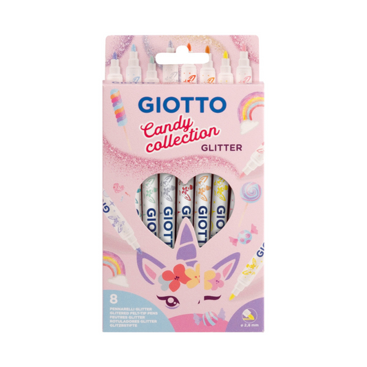 Παιδικό σετ μαρκαδόροι Glitter Candy Collection 8τμχ