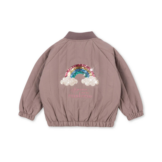 Παιδικό μπουφάν bomber με σχέδιο Ουράνιο Τόξο
