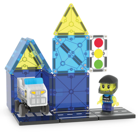 Μαγνητικό παιχνίδι Police Patrol 20 κομμάτια σετ