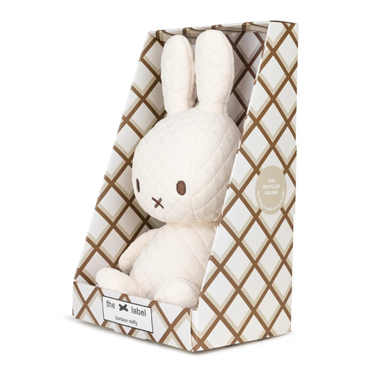 Παιδικό υφασμάτινο κουκλάκι BonBon Miffy Cream in giftbox 23cm-9''