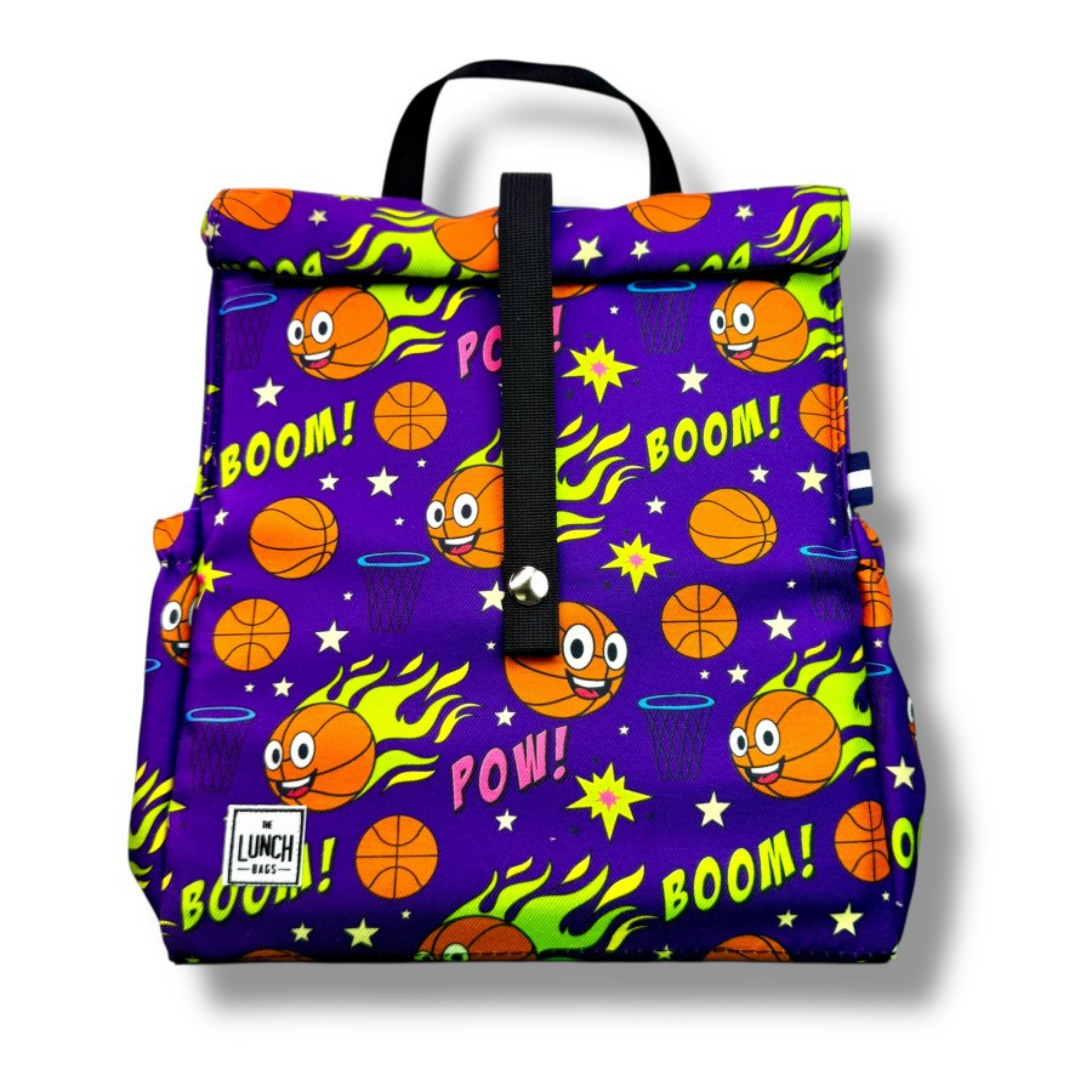 Παιδική τσάντα φαγητού Basketball με μαύρα χερούλια