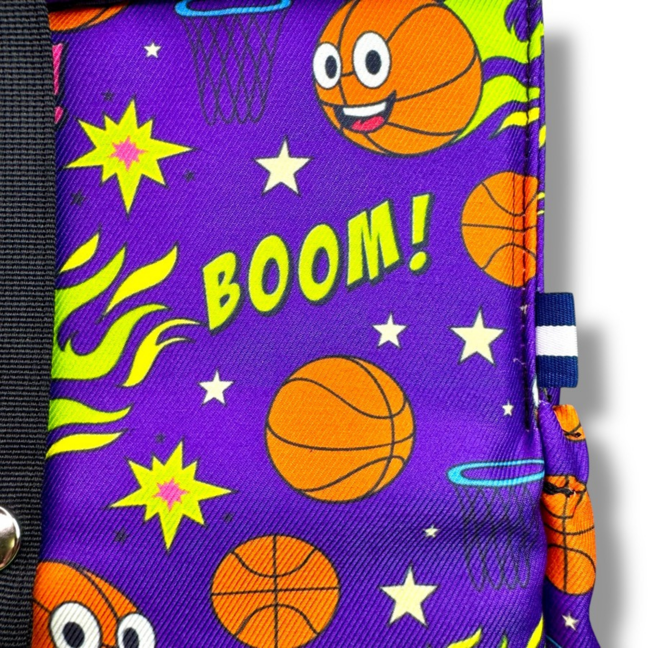 Παιδική τσάντα φαγητού Basketball με μαύρα χερούλια