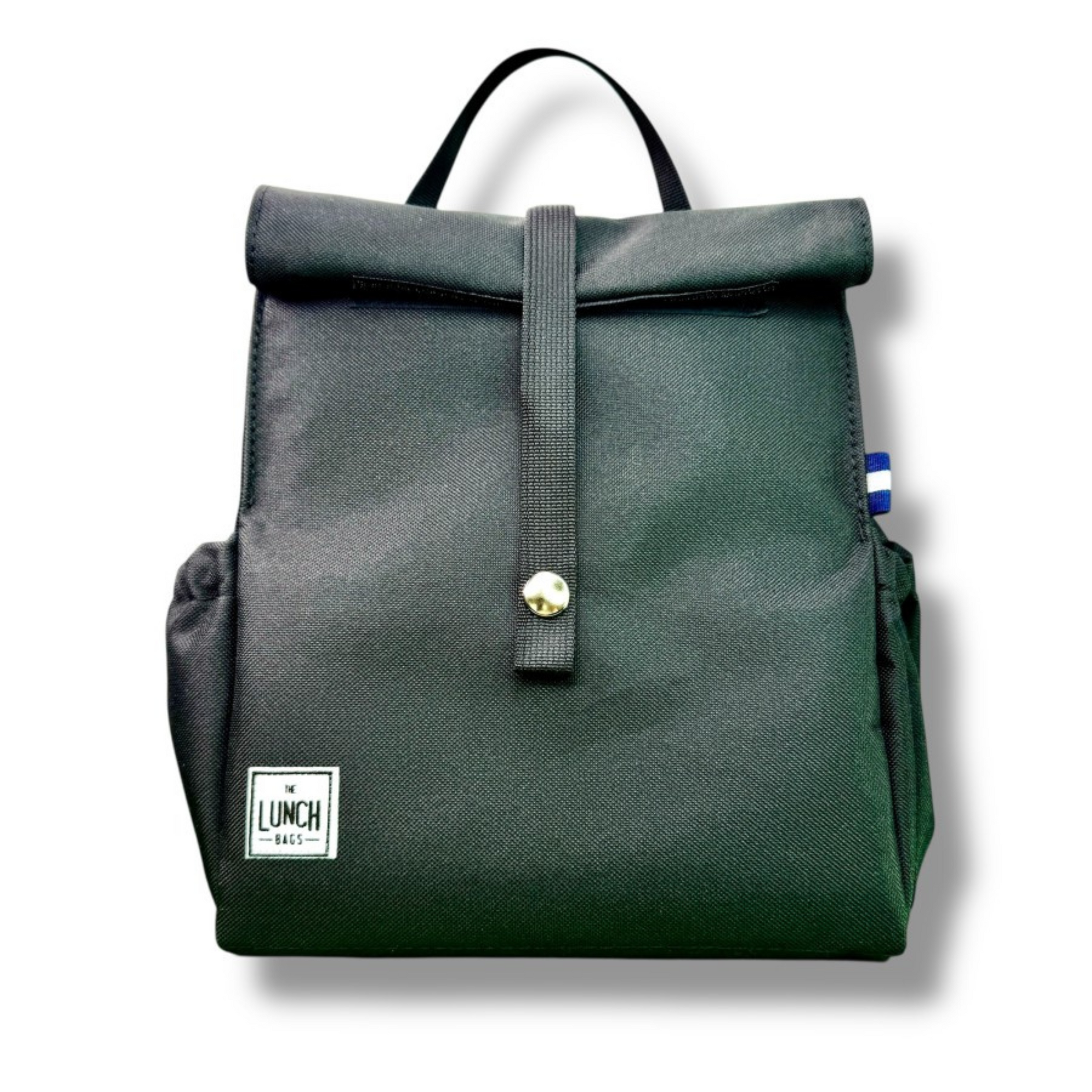 Παιδική τσάντα φαγητού Black με μαύρα χερούλια