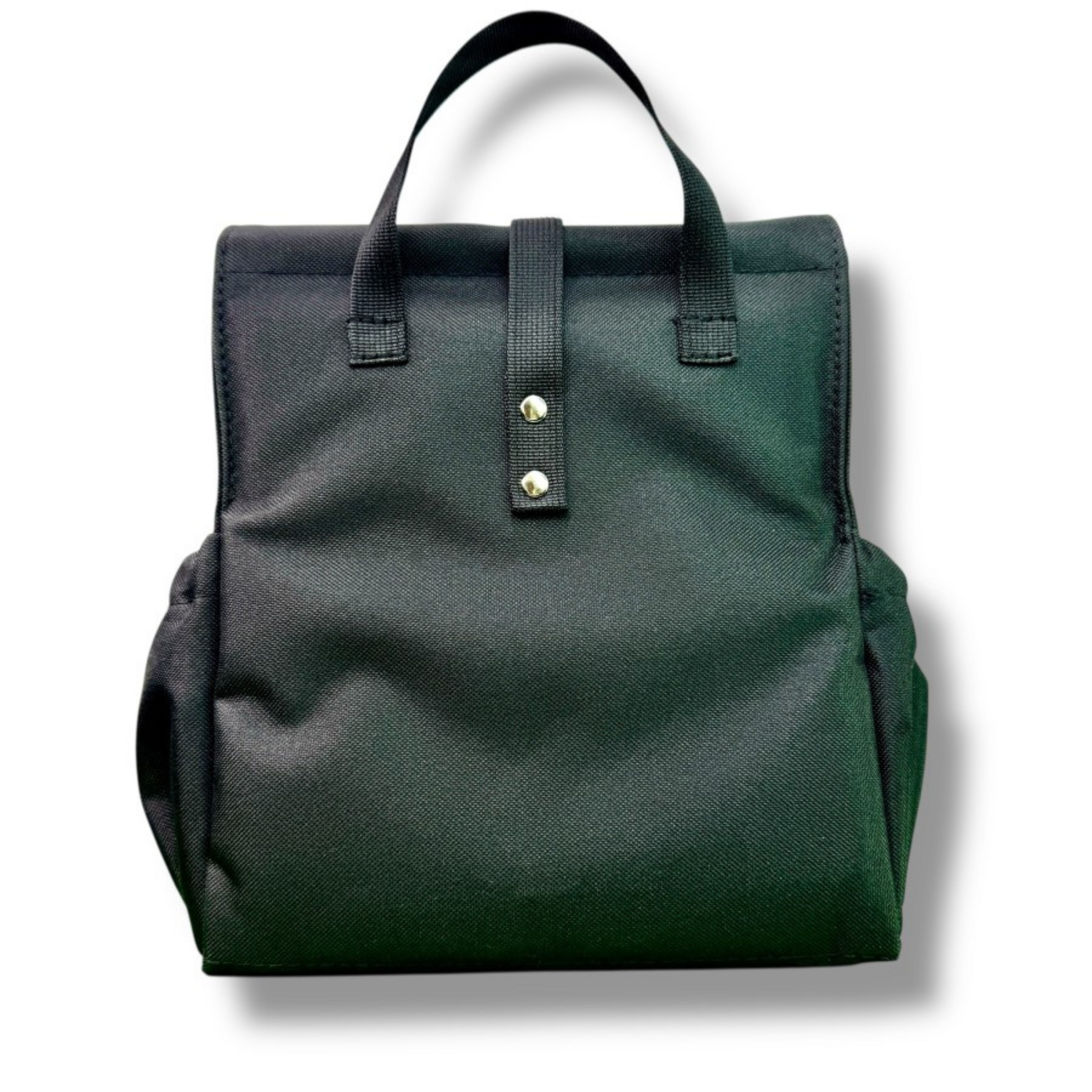 Παιδική τσάντα φαγητού Black με μαύρα χερούλια