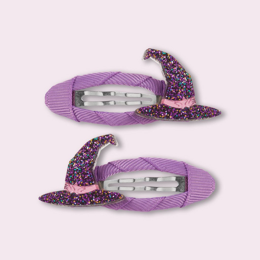 Παιδικά κλιπ μαλλιών Witch Hat