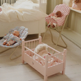 Φορτώστε την εικόνα στον προβολέα γκαλερί, Παιδικό ξύλινο παιχνίδι ροζ κρεβάτι για κούκλες