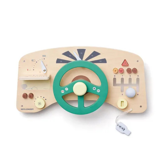 Παιδικό ξύλινο παιχνίδι Αυτοκίνητο με πίνακα δραστηριοτήτων