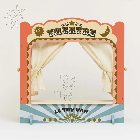 Παιδικό ξύλινο παιχνίδι  Επιτραπέζιο Κουκλοθέατρο