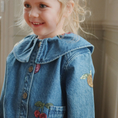 Φορτώστε την εικόνα στον προβολέα γκαλερί, Παιδικό πουκάμισο denim με παγιέτες σχέδιο φρούτων