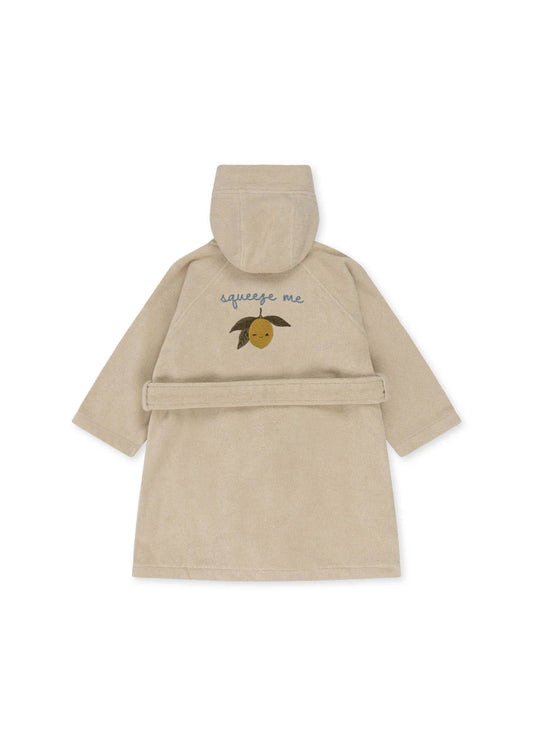 Παιδικό μπουρνούζι με σχέδιο λεμόνι