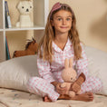 Φορτώστε την εικόνα στον προβολέα γκαλερί, Παιδική πιτζάμα ροζ Καρδιές Poplin