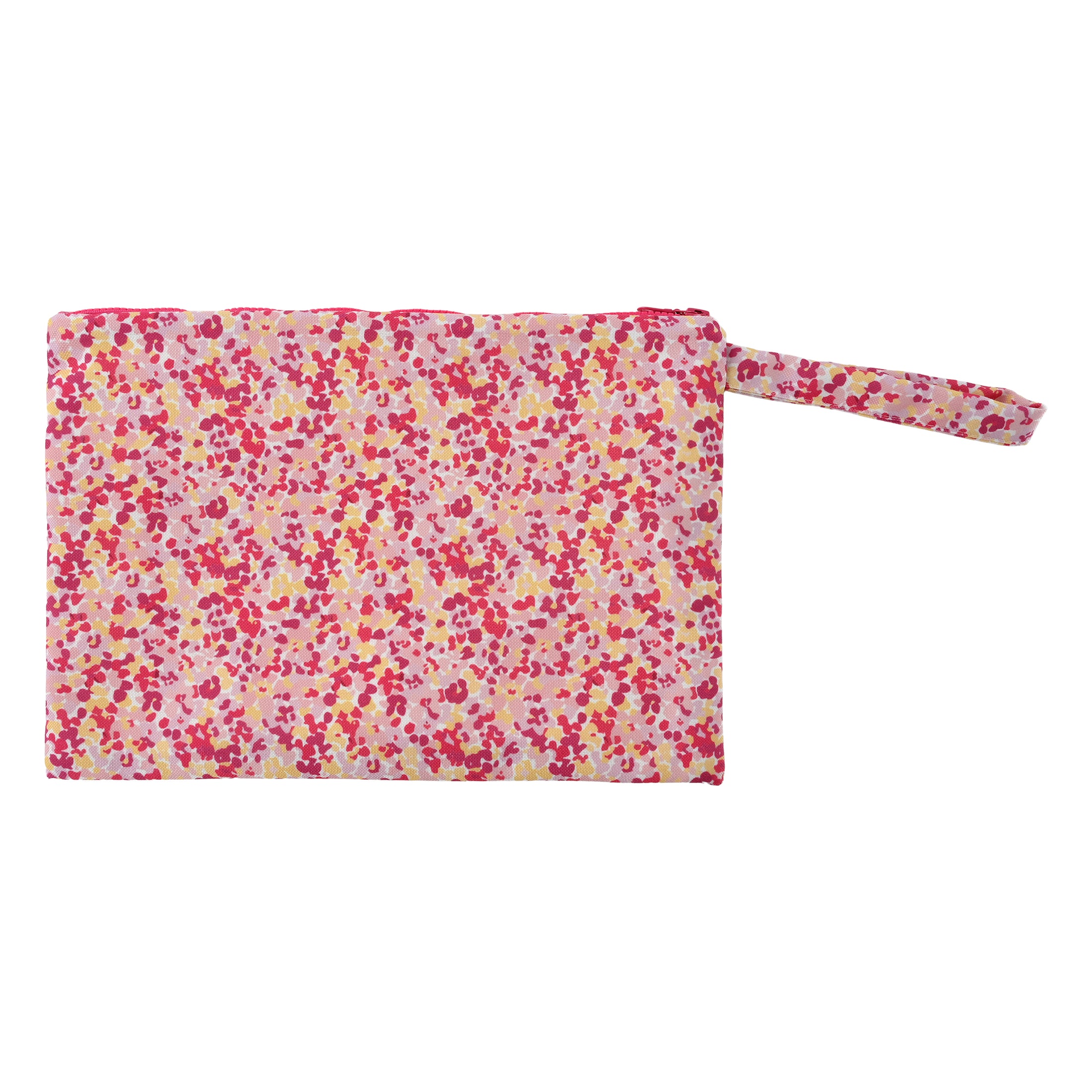 Τσαντάκι θαλάσσης pink floral μεγάλο