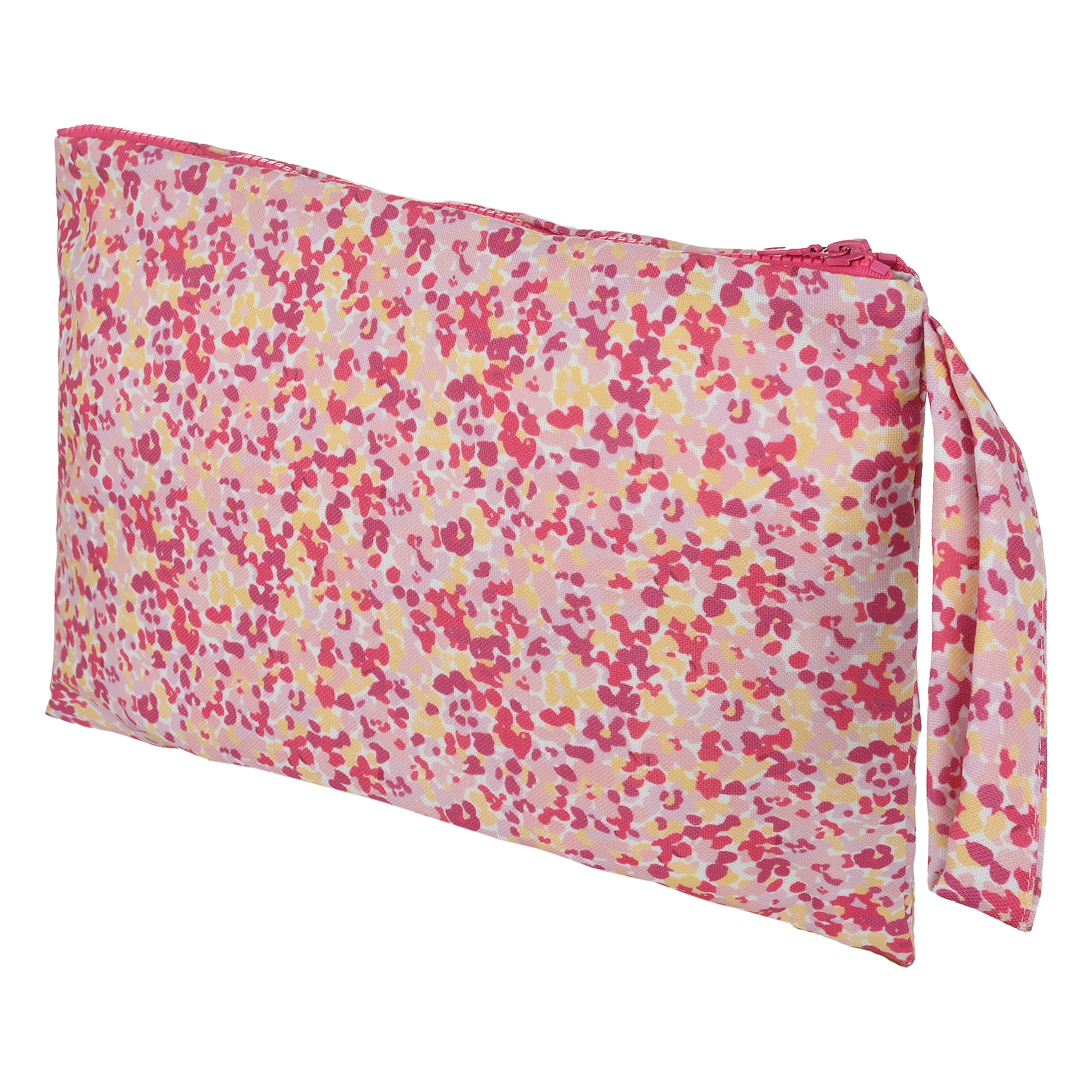 Τσαντάκι θαλάσσης pink floral μεγάλο