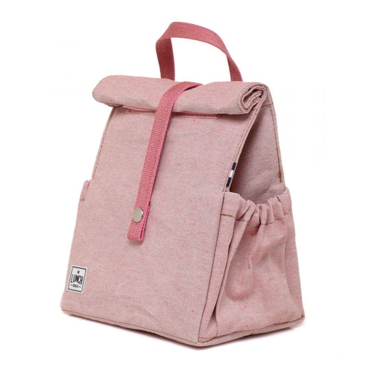 Kids lunch bag Pink with pink handles