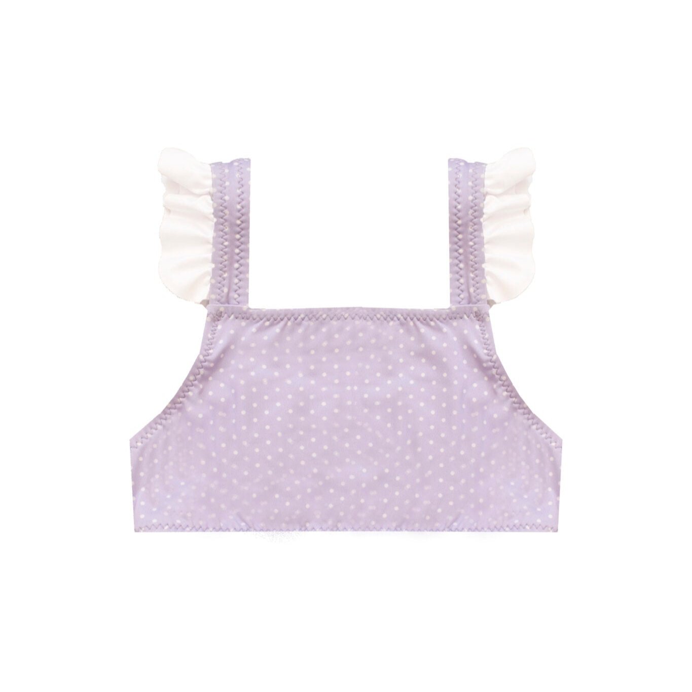 Children's purple polka dot top