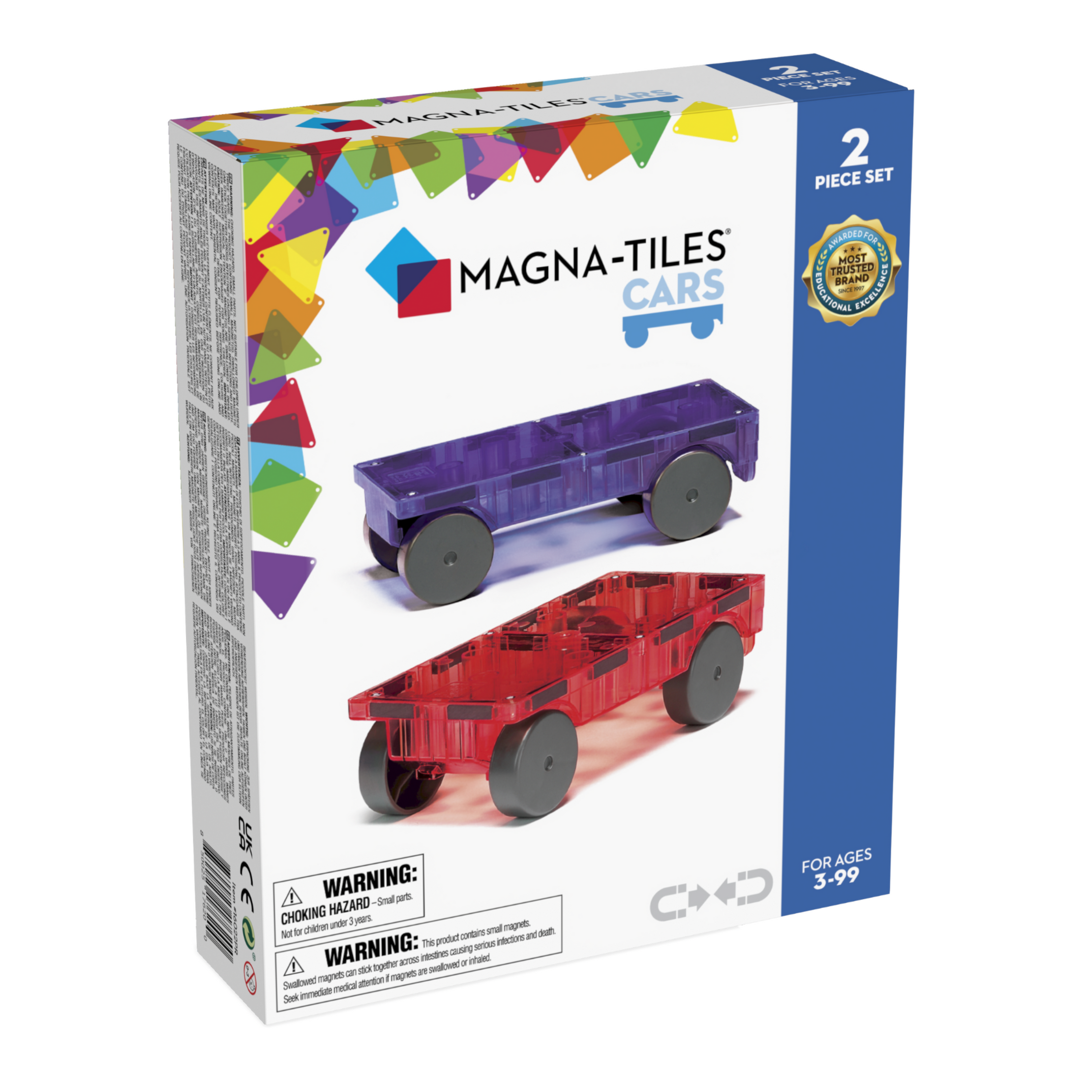 Μαγνητικό παιχνίδι Cars 2 set Purple & Red