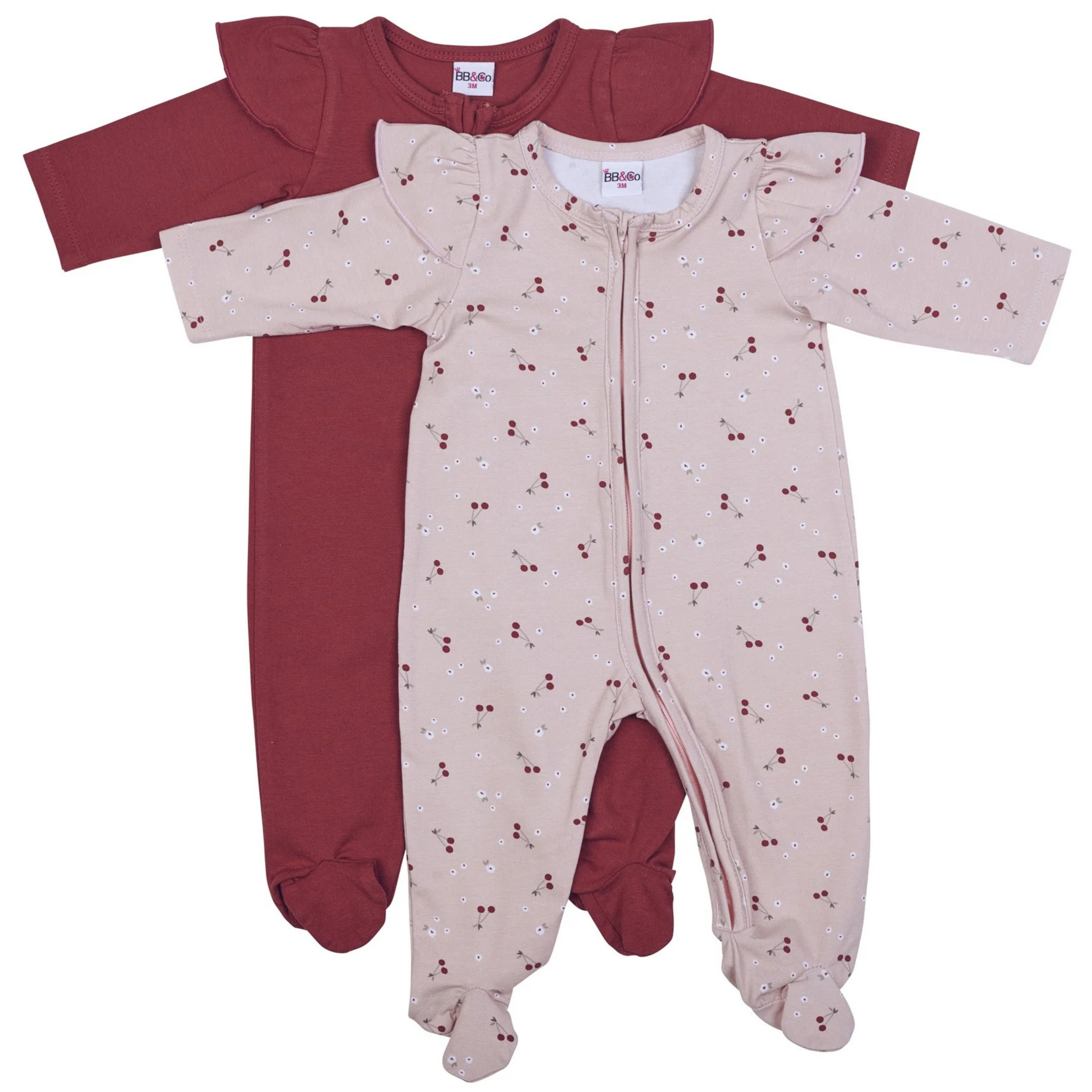 Baby pajamas set Cherries