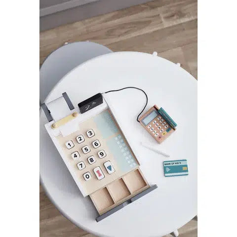 Children's wooden toy Cash register