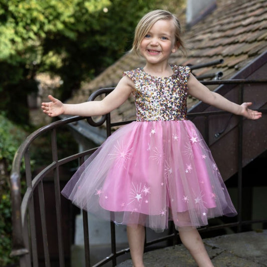 Παιδική αποκριάτικη στολή φόρεμα ροζ Ένα αστέρι γεννιέται Great Pretenders