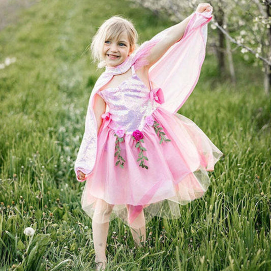 Παιδική αποκριάτικη στολή ροζ Νεράϊδα του δάσους Great Pretenders