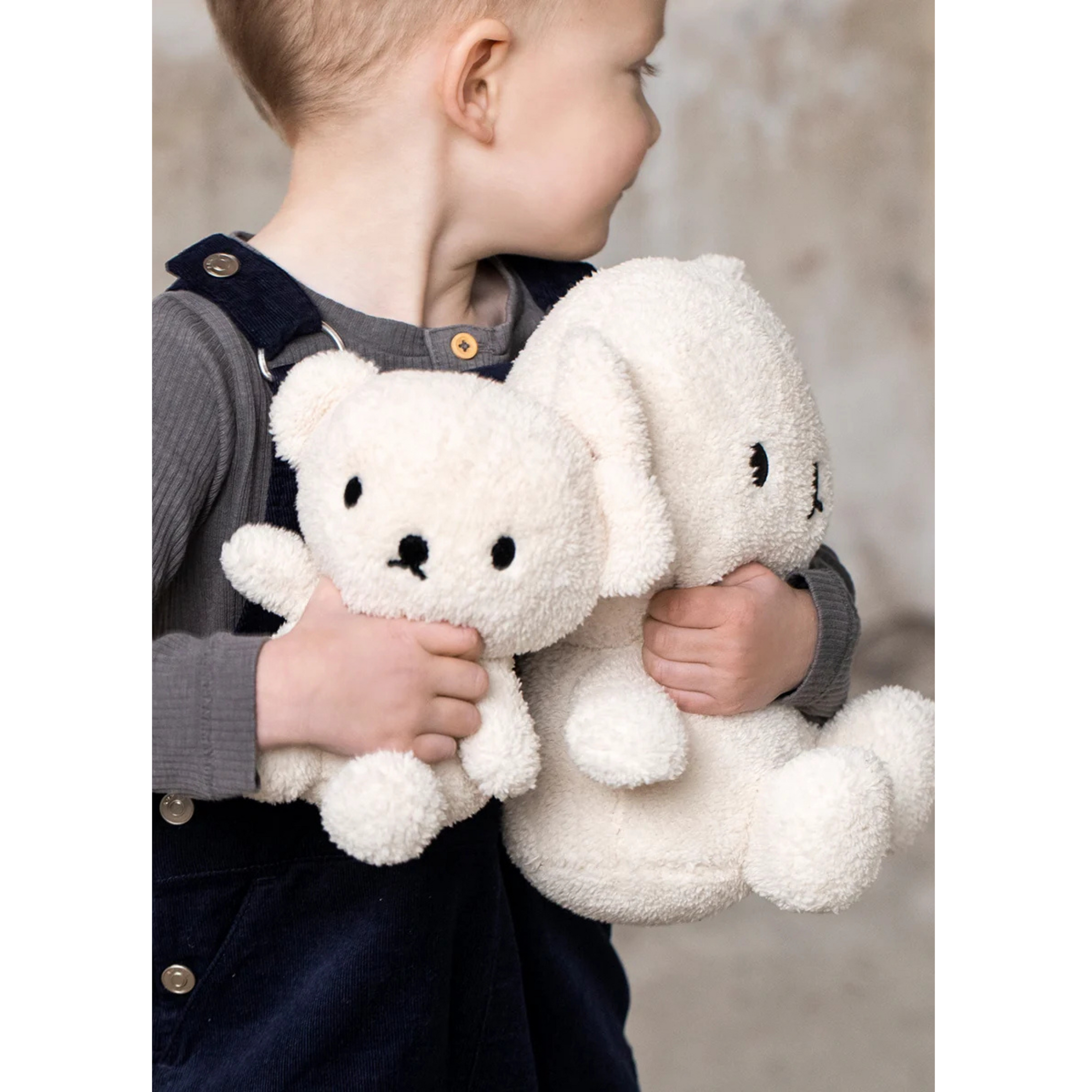 Παιδικό υφασμάτινο κουκλάκι Boris Bear Terry cream 17cm - 7''