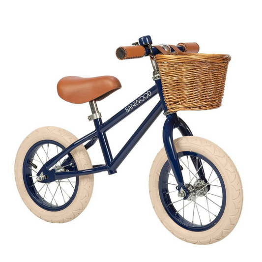 Children's balance bike First Go Navy Blue