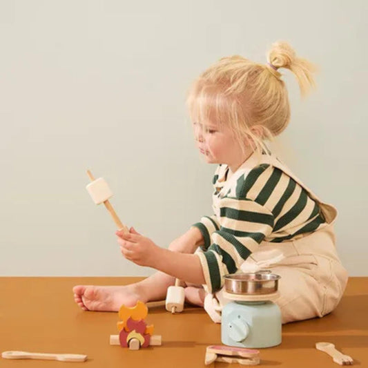 Παιδικό ξύλινο σετ μαγειρικής για camping KID'S HUB