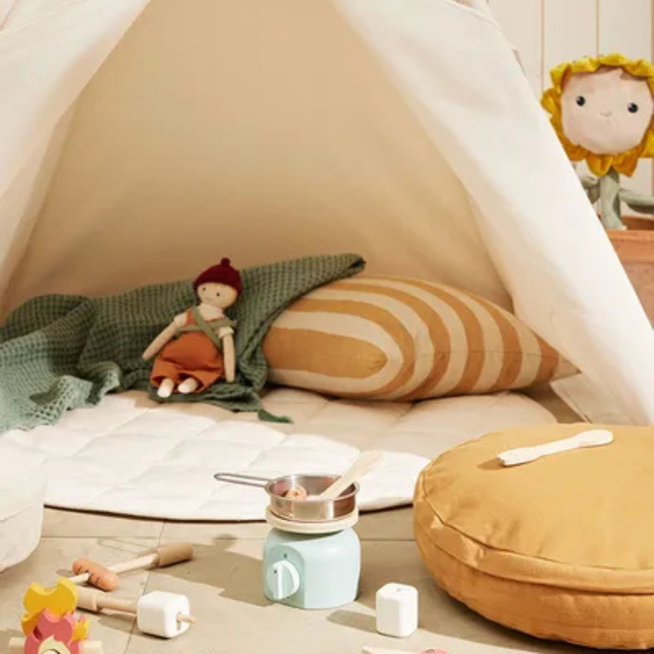 Παιδικό ξύλινο σετ μαγειρικής για camping KID'S HUB