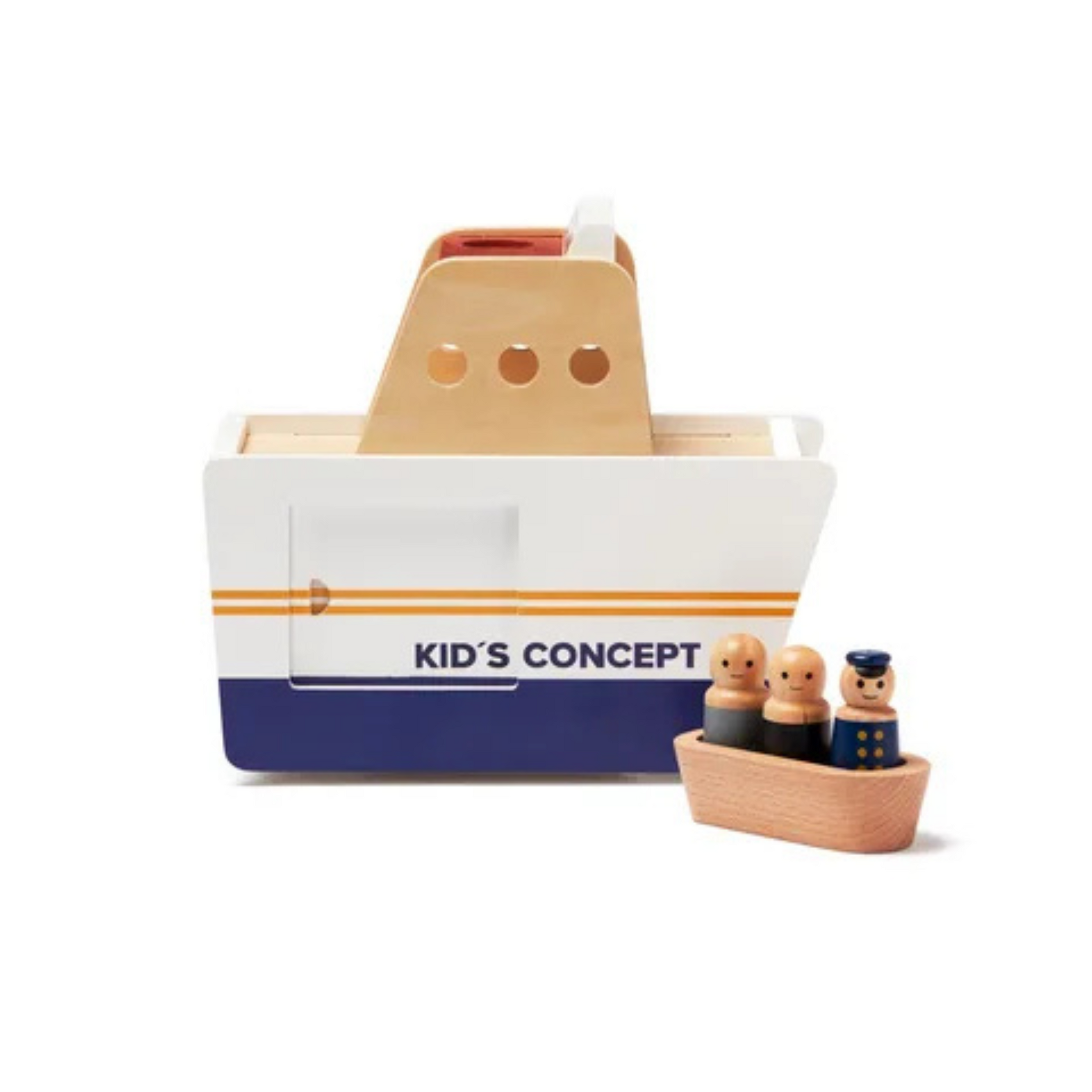 Children's wooden ship with cars AIDEN