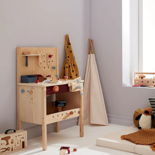 Children's wooden toy tool bench KID'S HUB