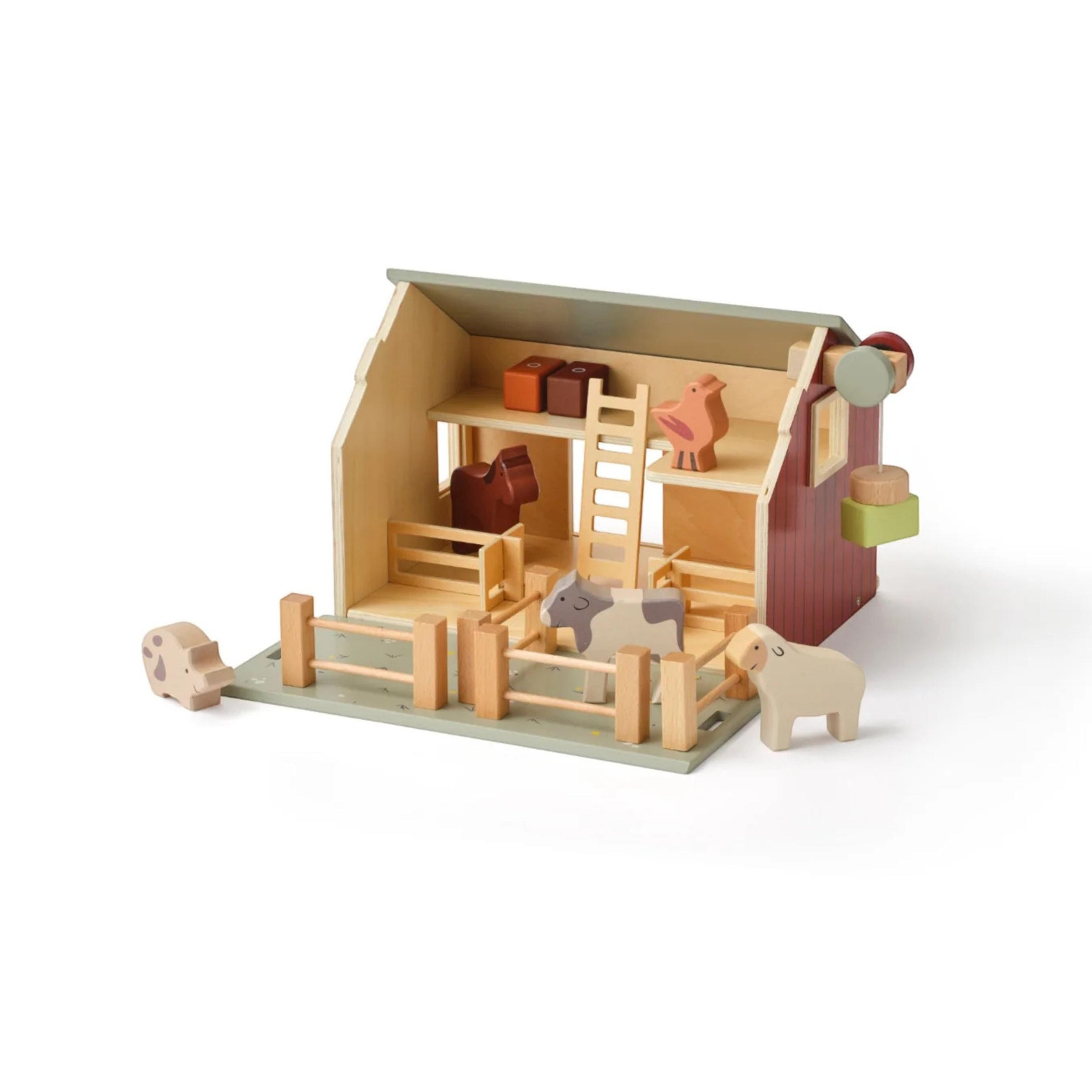 Παιδικό ξύλινο παιχνίδι φάρμα με ηλιακό πάνελ AIDEN