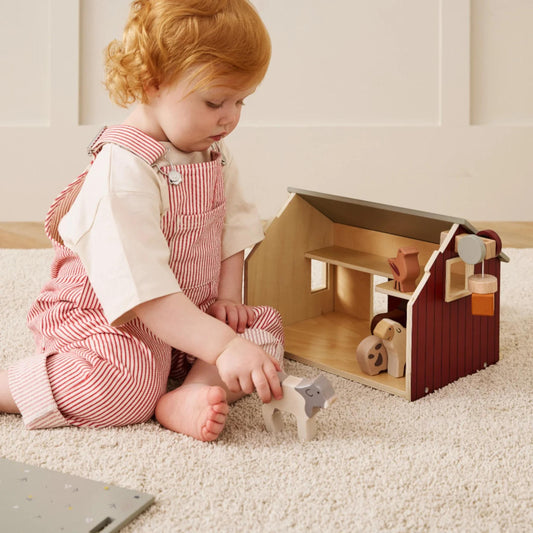 Παιδικό ξύλινο παιχνίδι φάρμα με ηλιακό πάνελ AIDEN
