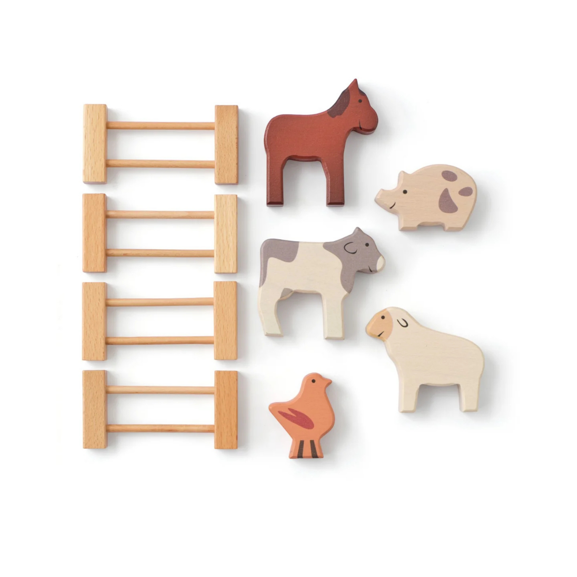 Children's wooden farm animal toy