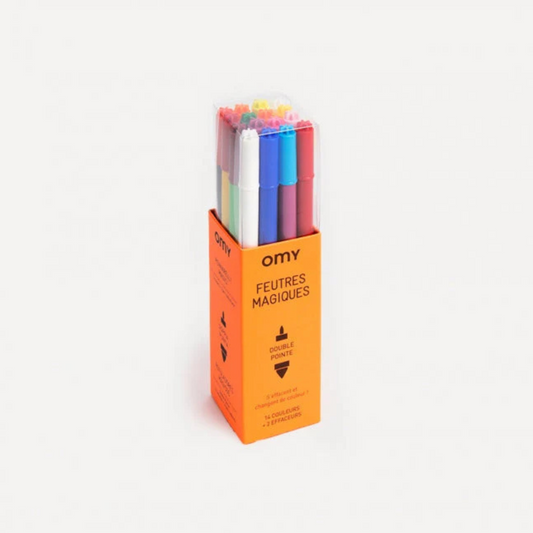 Children's set of 16 double-sided markers