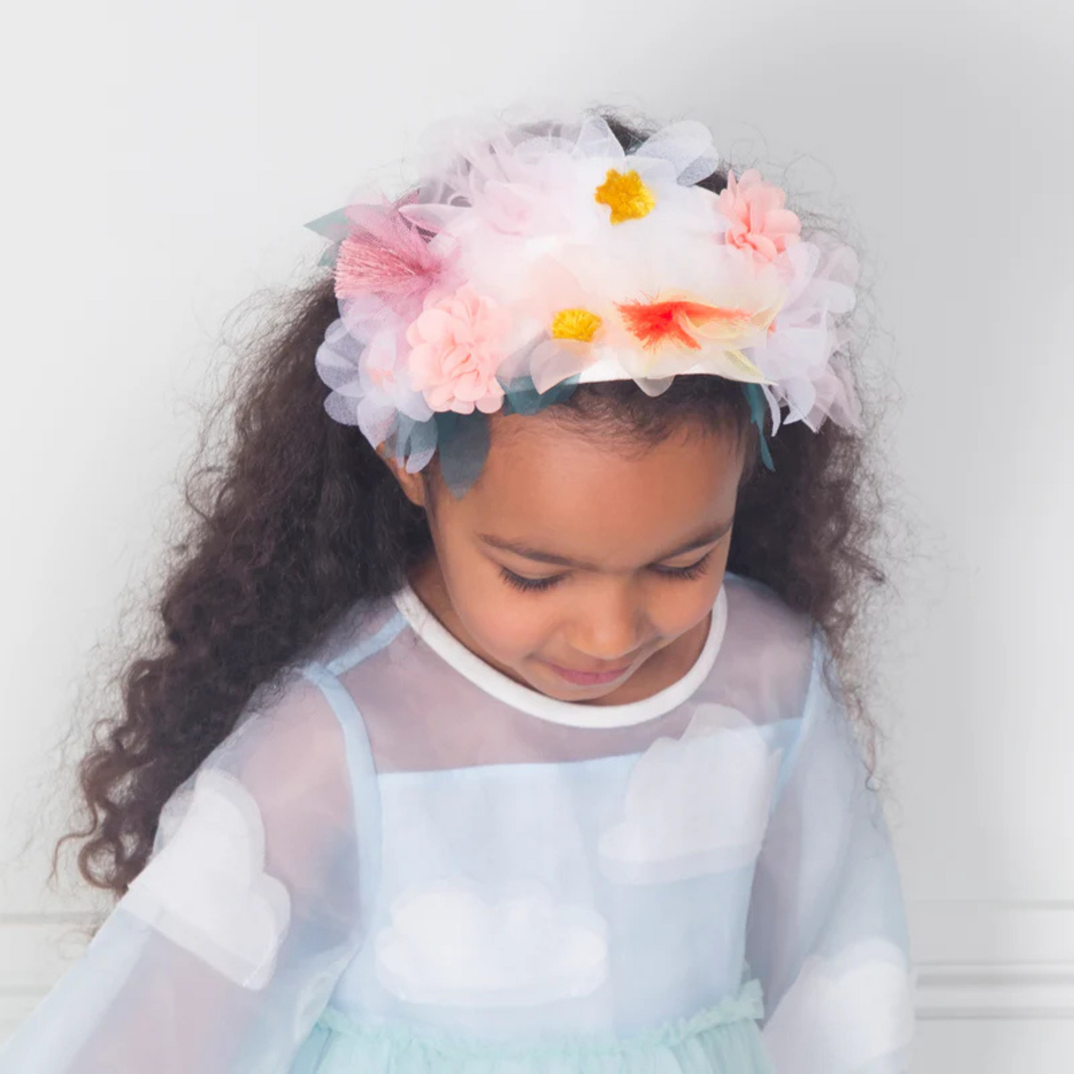 Girls headband with flowers