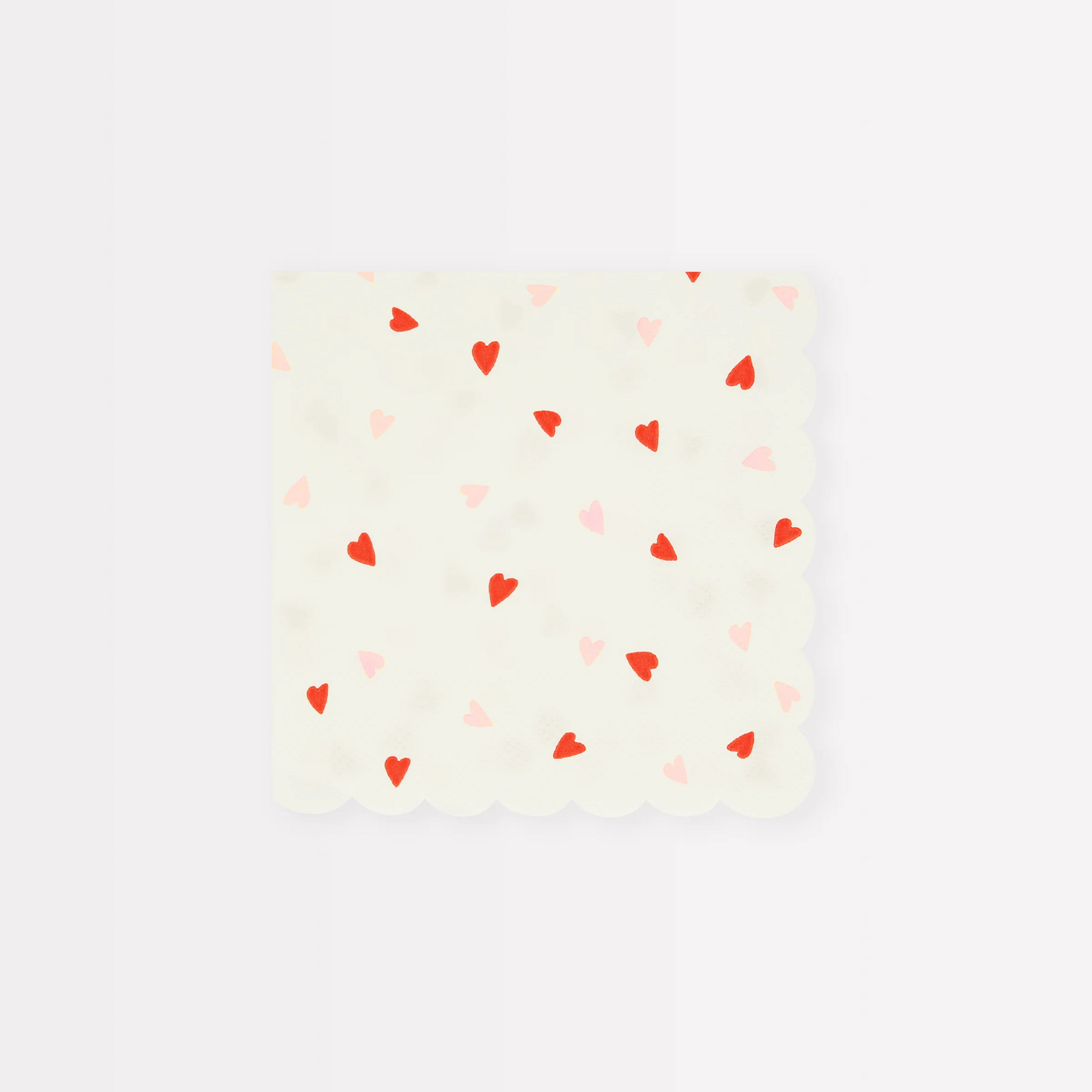 Children's small napkins Heart Pattern