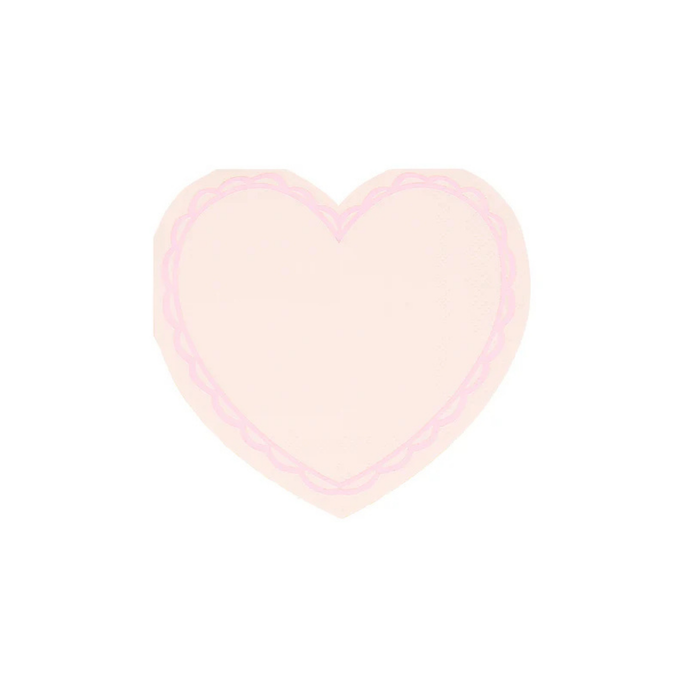 Children's small napkins Pastel heart