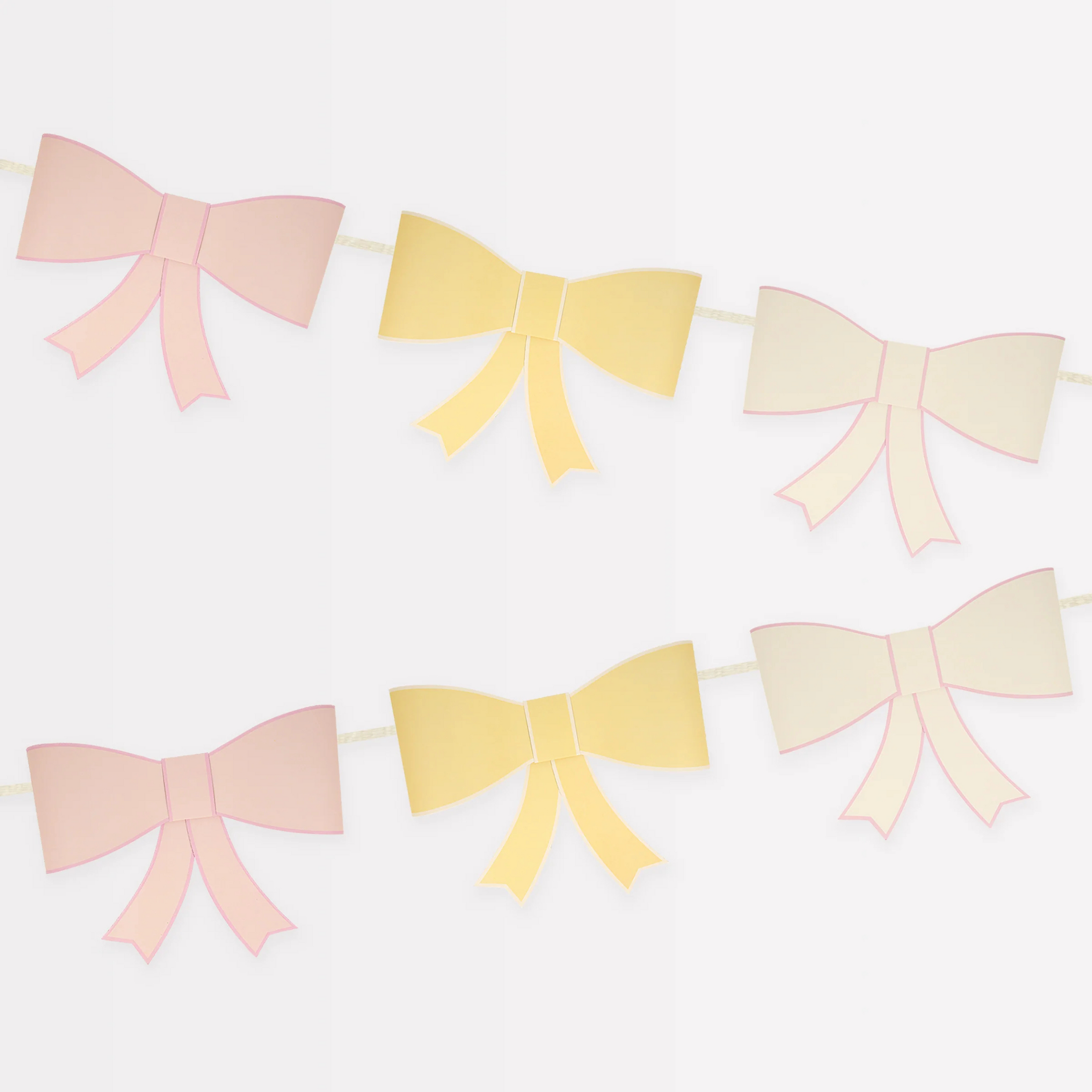 Children's 3D Pastel garland with bows