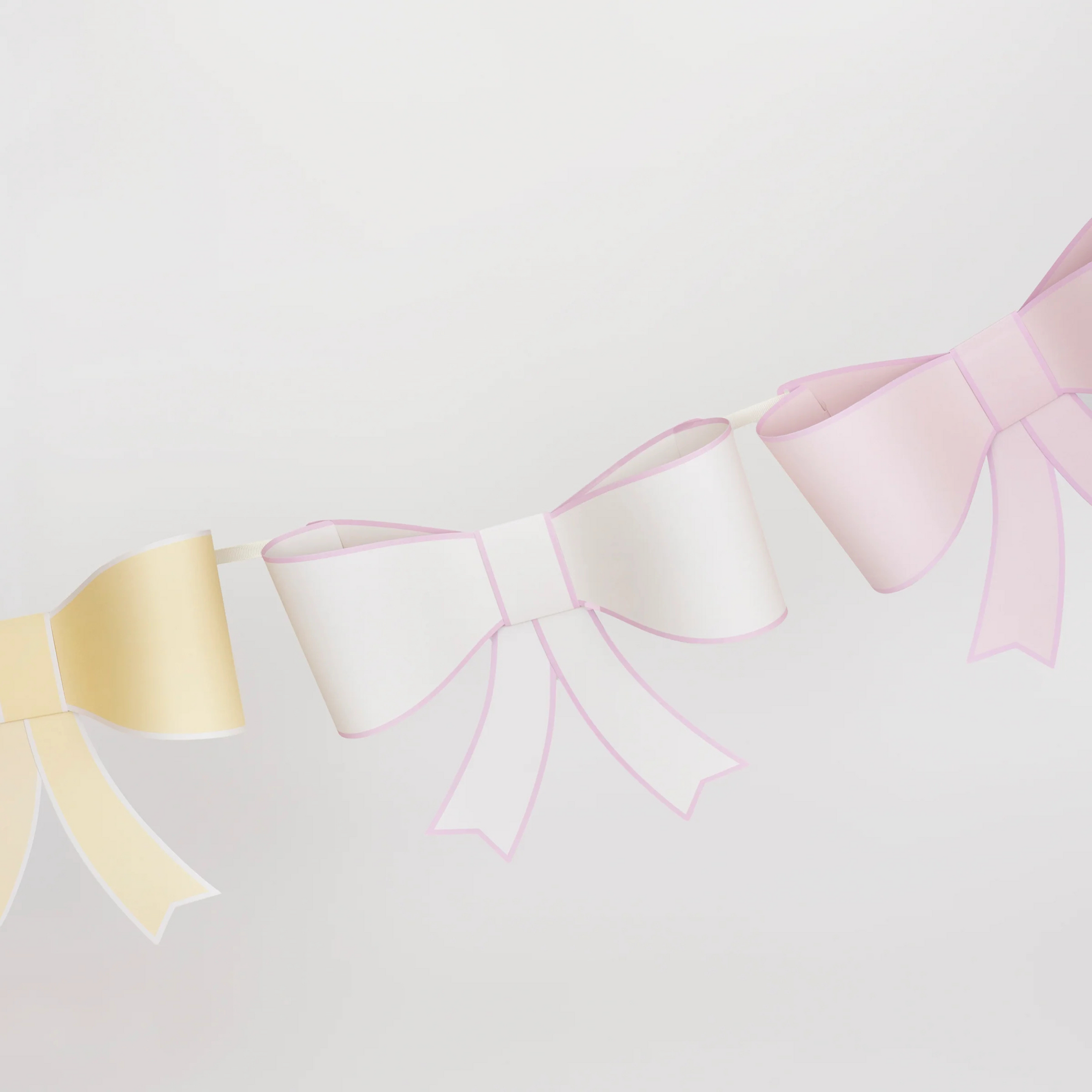 Children's 3D Pastel garland with bows