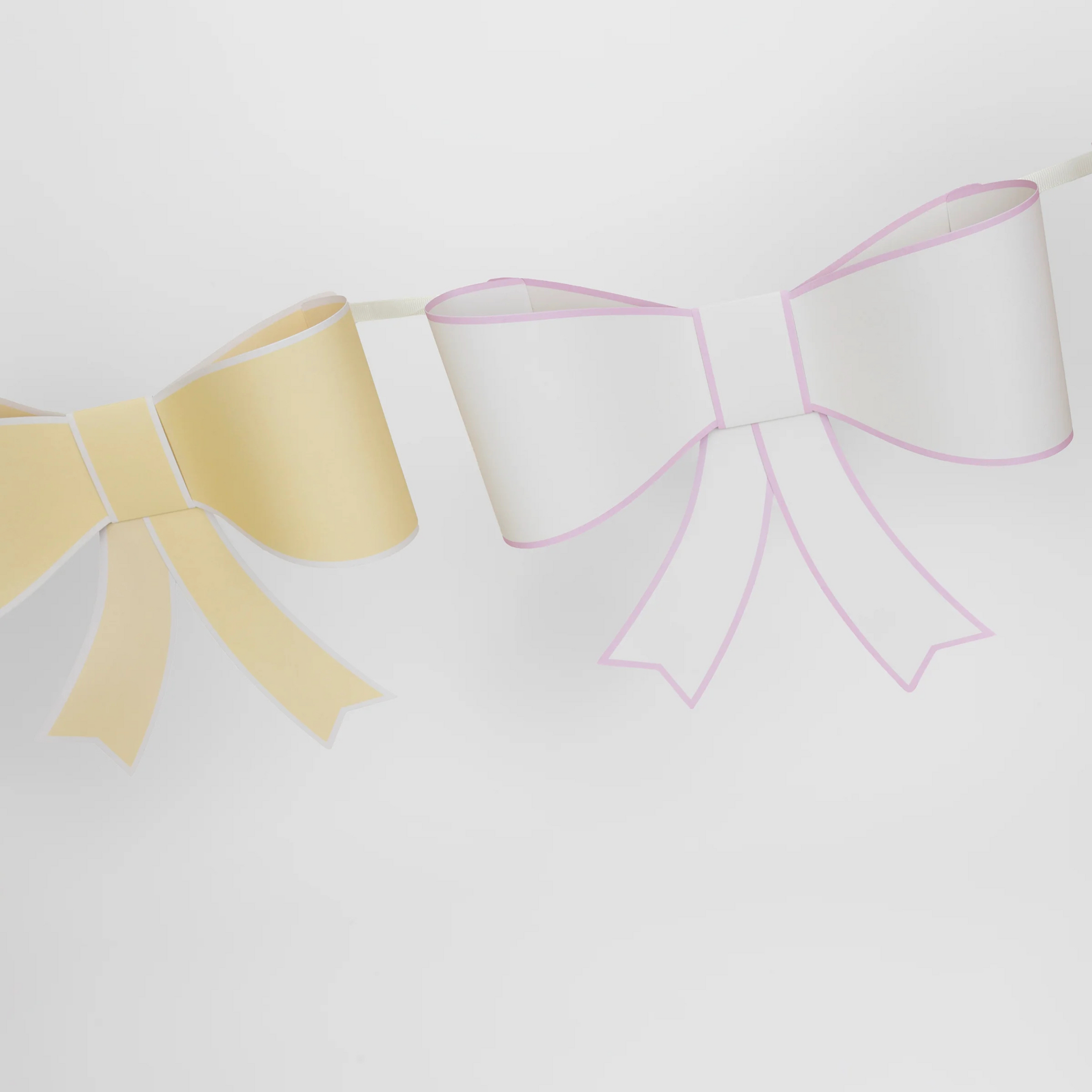 Children's 3D Pastel garland with bows