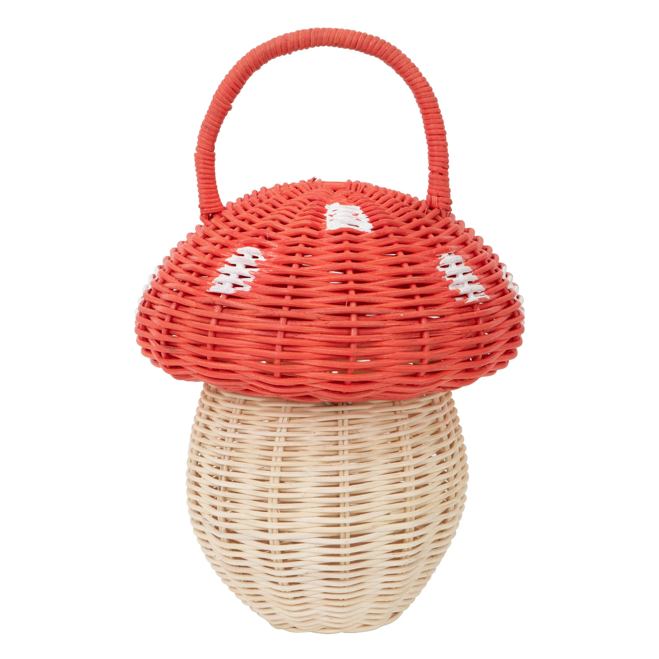 Children's bamboo mushroom basket