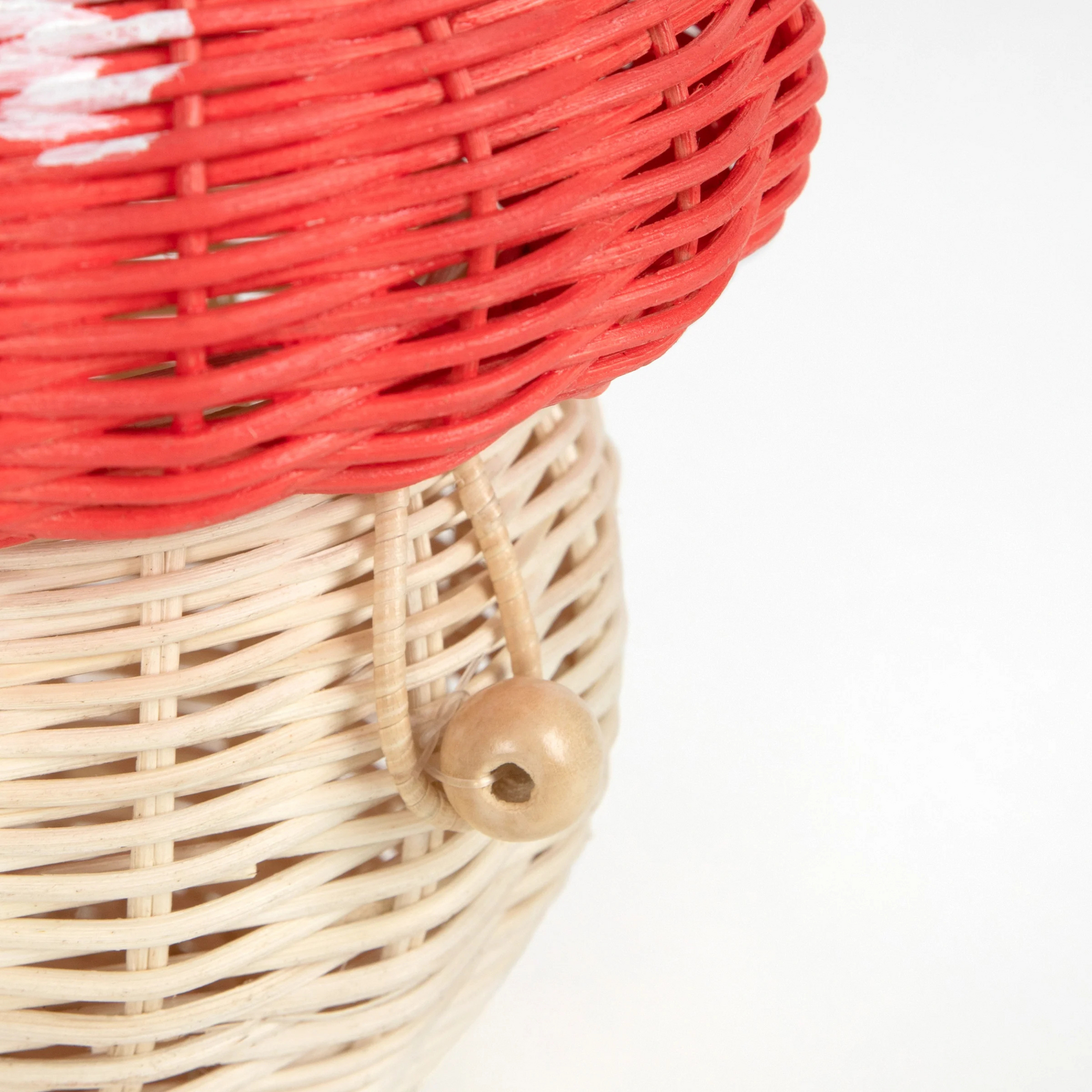 Children's bamboo mushroom basket