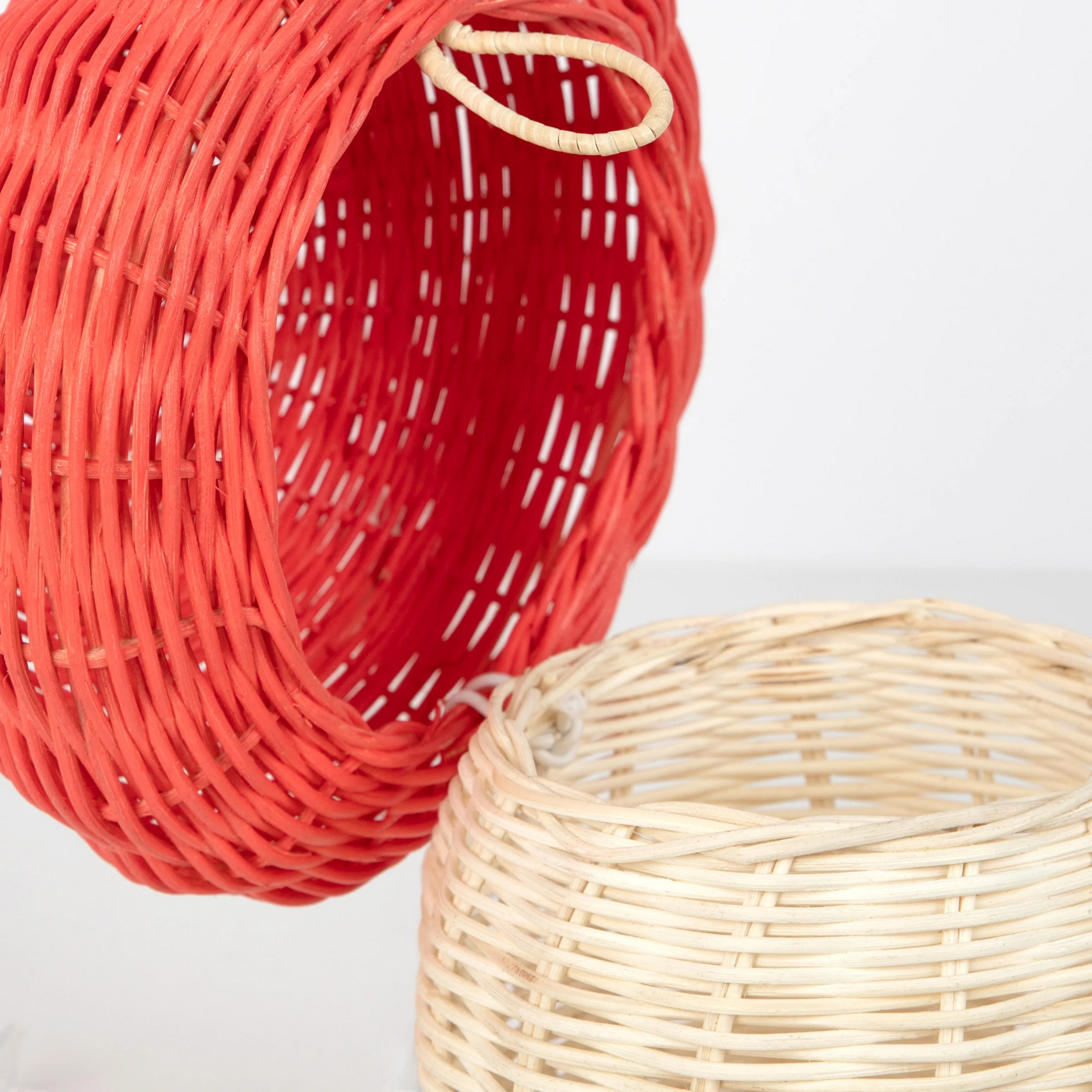 Children's bamboo mushroom basket