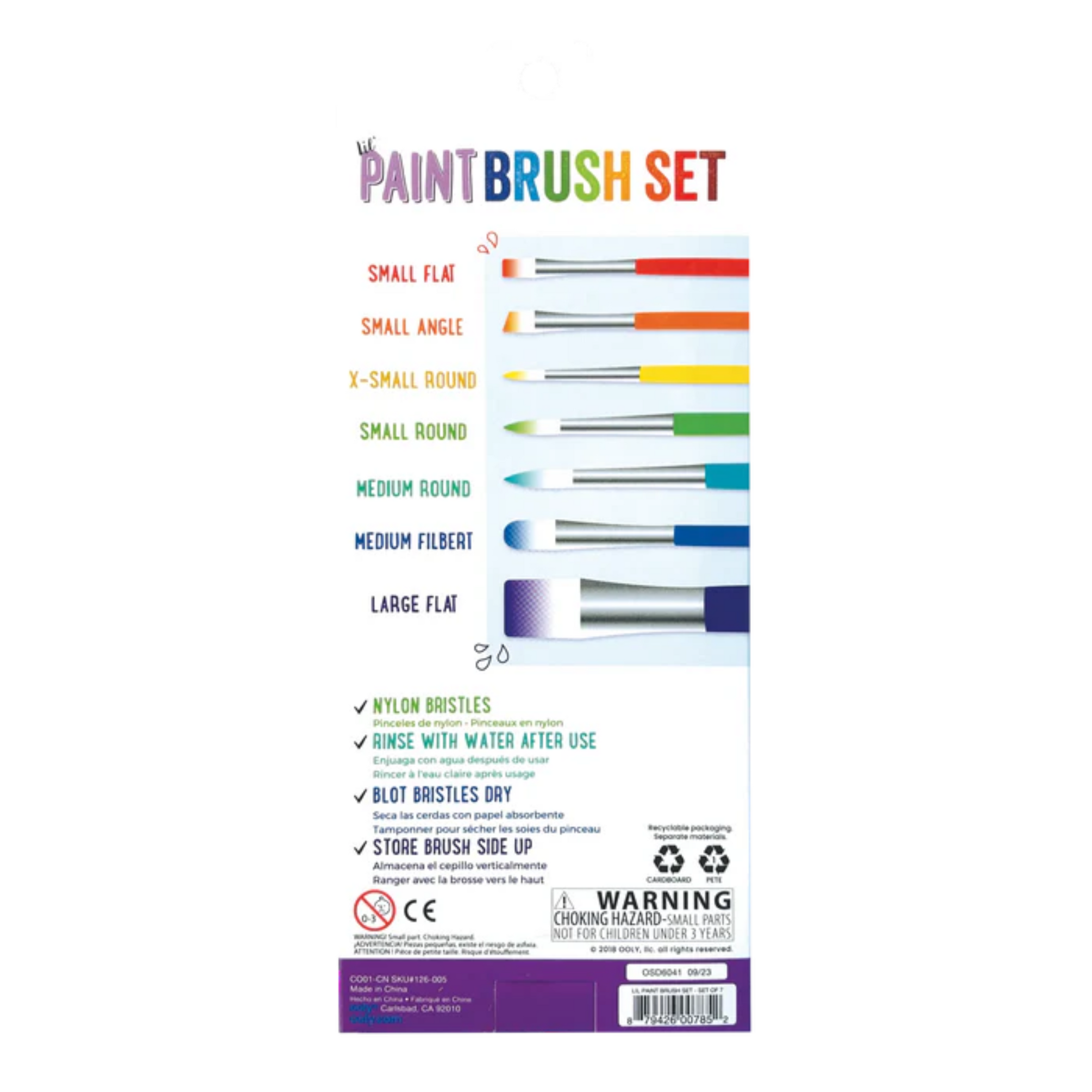 Lil' Paint Brush Set of 7 for Kids