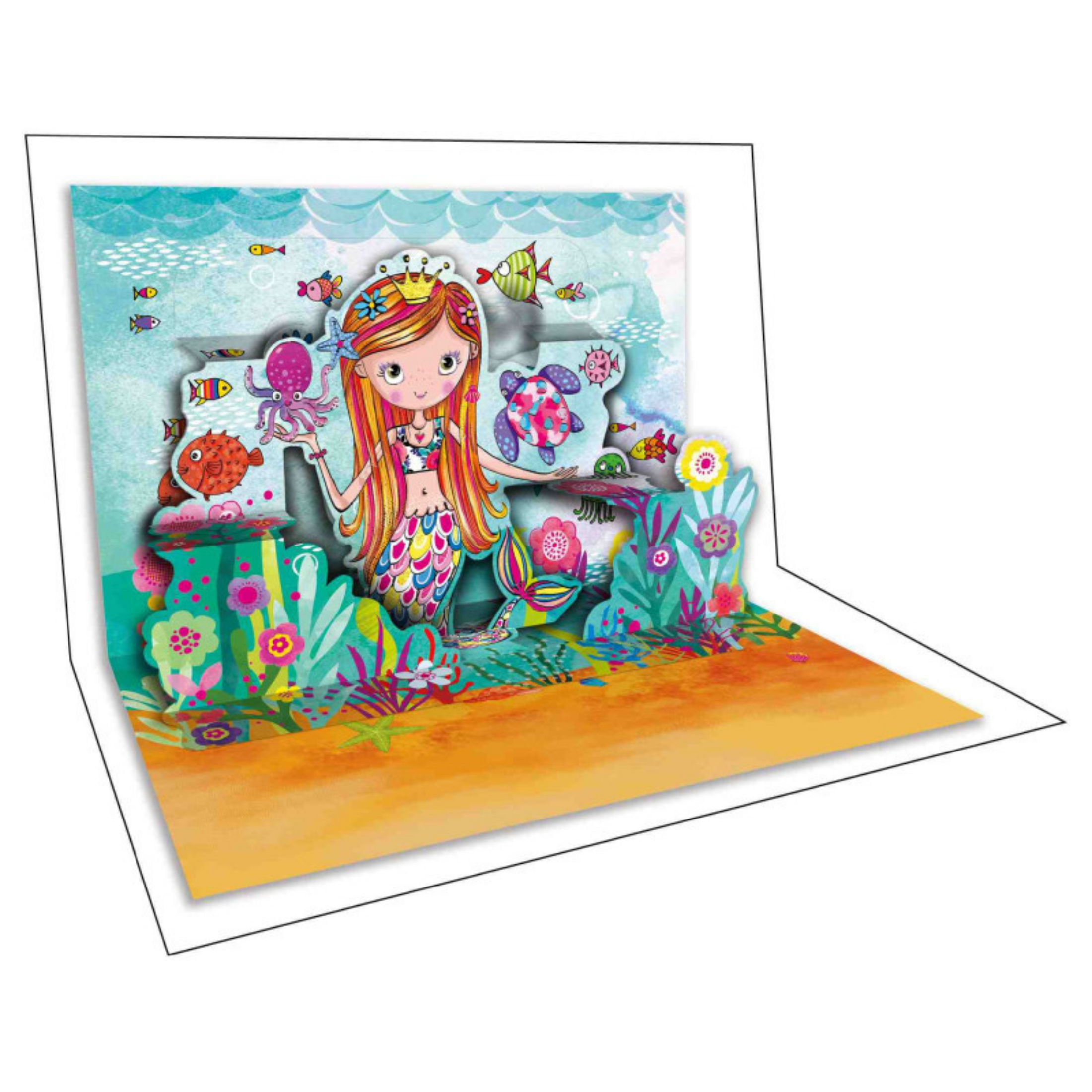 Pop Up Mermaid Greeting Card