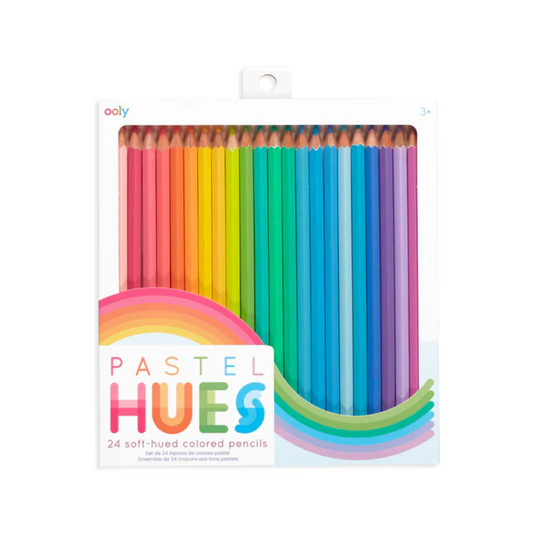 Children's set of 24 colored pencils Pastel Hues