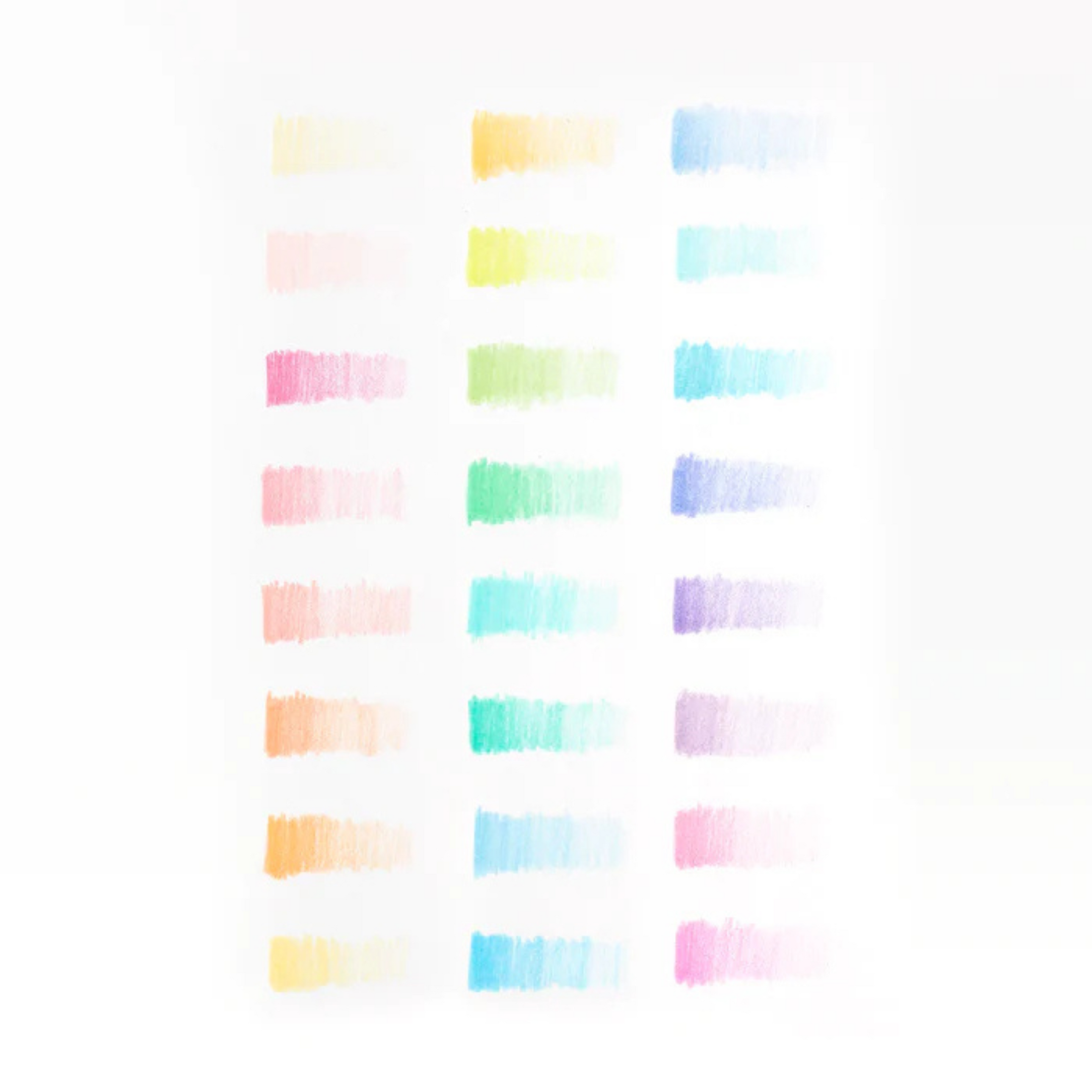 Children's set of 24 colored pencils Pastel Hues