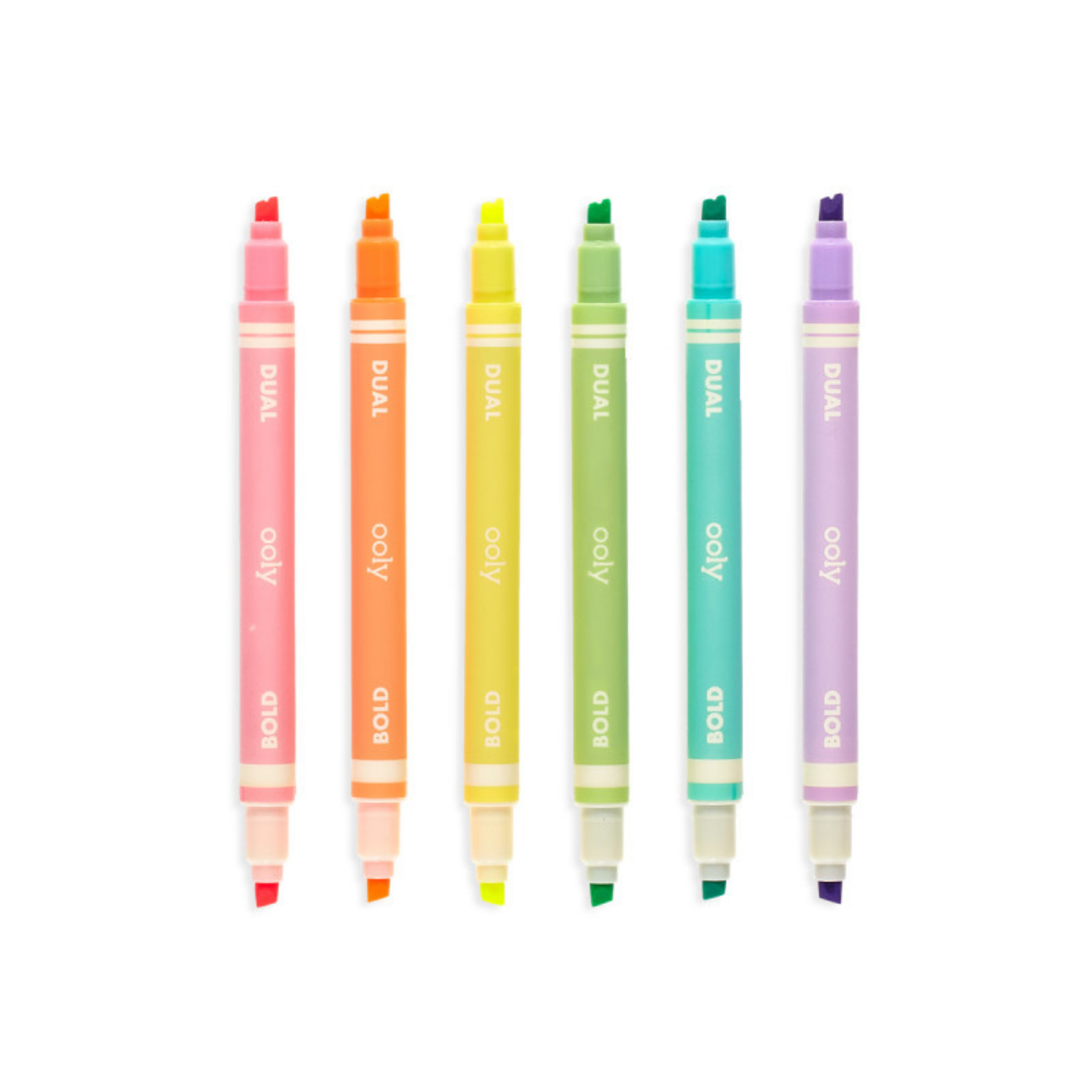 Kids set of 6 Neon Dual Liner markers